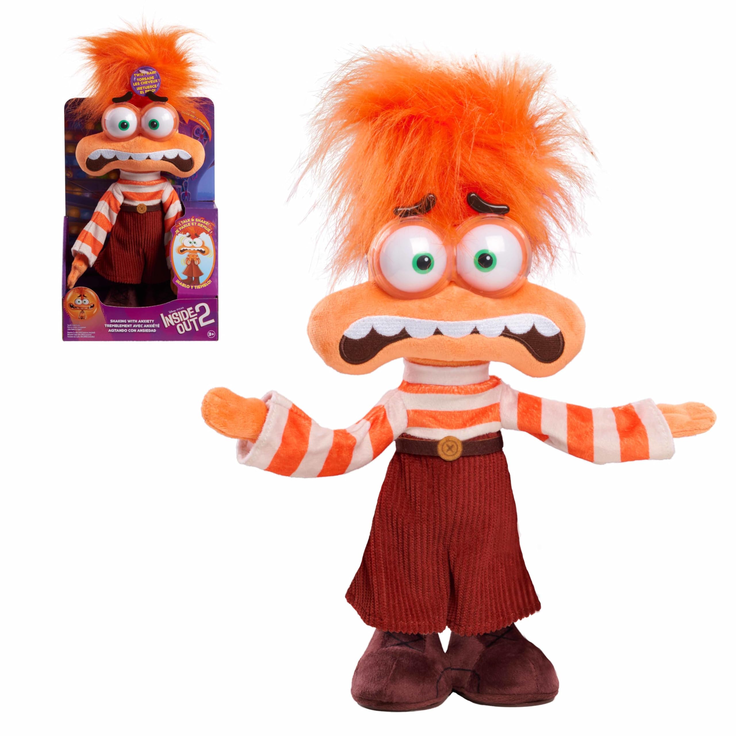 Brinquedo De Pelúcia Just Play Inside Out 2 Shaking With Anxiety Kids