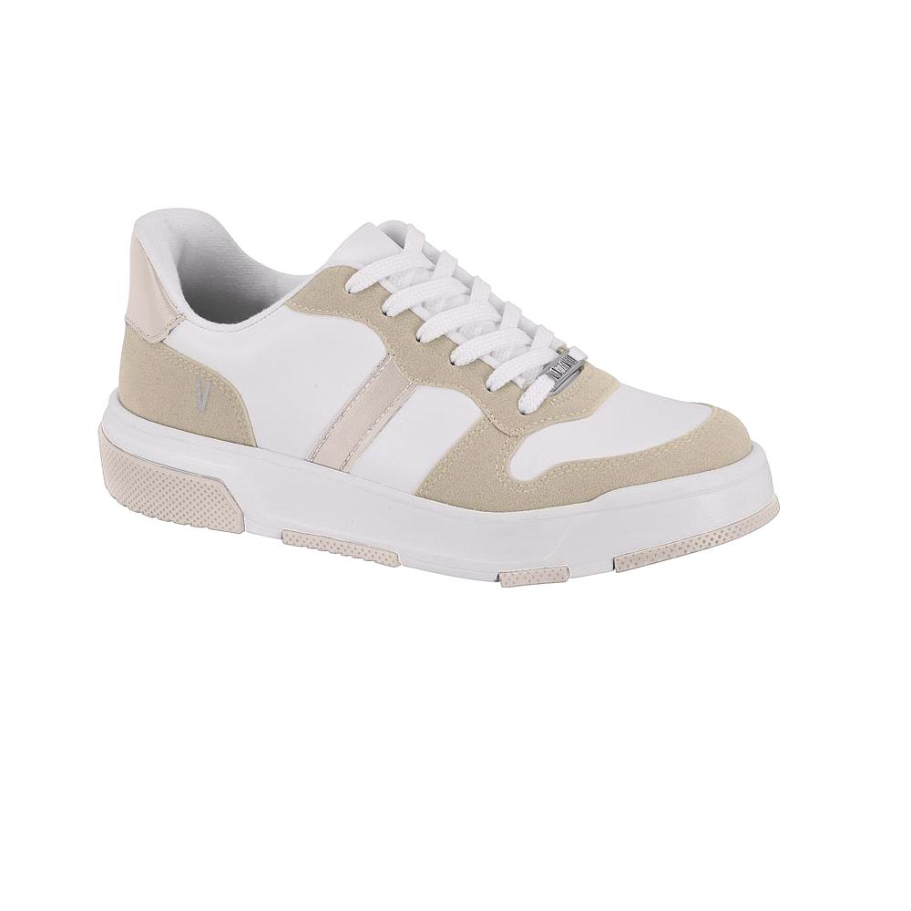 Tenis Vizzano Casual Camurca Ref 1455.104.26641 Branco/branco Off/cinza 037