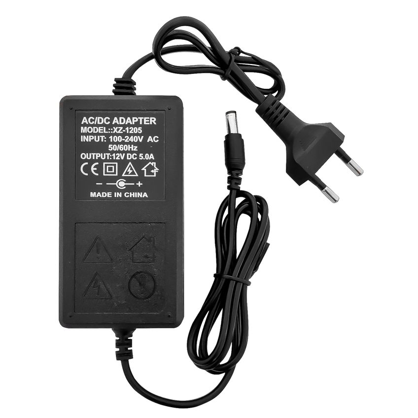 Fonte De Alimentação Bivolt 100 - 240v Com Saída De 12v 5 Amperes 5000mah 60w 5a Plug P4 Preta P/ Modem Camera Fita Led - imagem 3