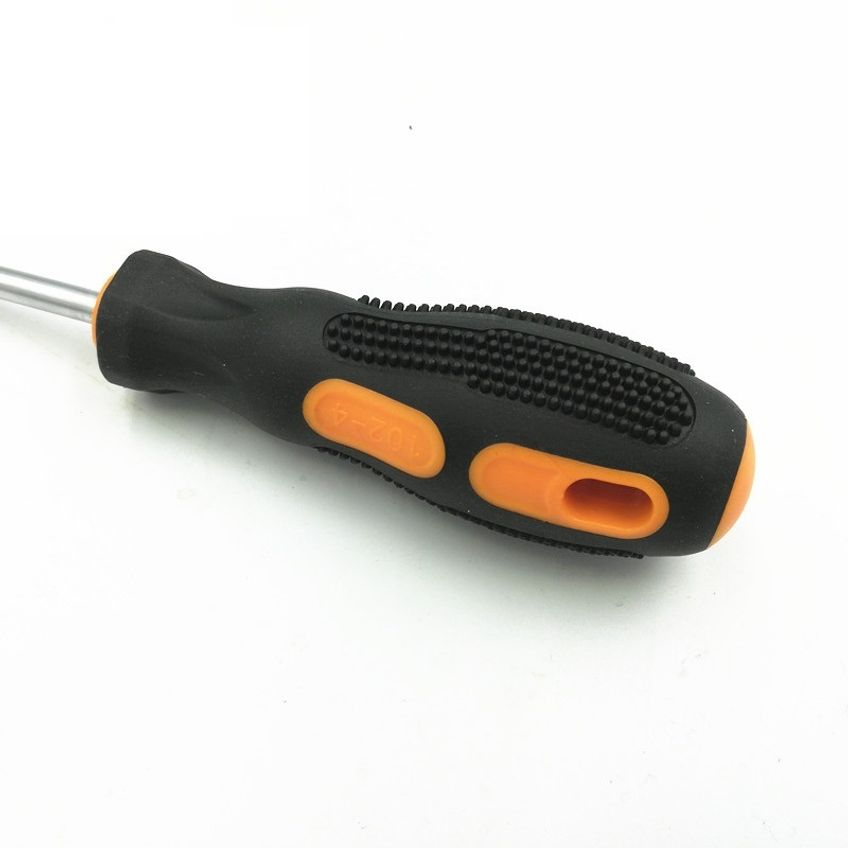 Chave De Fenda Isolada Emborrachado Imantada 21cm Aço Cromo Profissional 1/4 X 4 - imagem 3