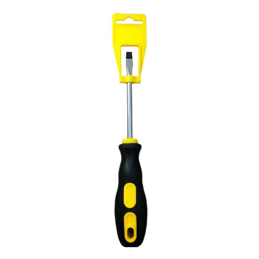 Chave De Fenda Isolada Emborrachado Imantada 21cm Aço Cromo Profissional 1/4 X 4 - imagem 4