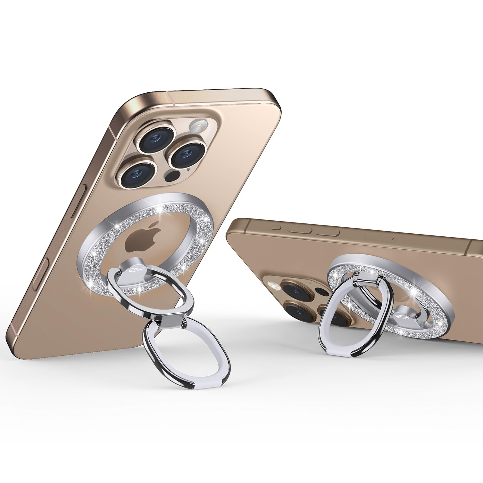 Suporte Magnético De Anel De Telefone Esr Para Iphone Com Magsafe Silver
