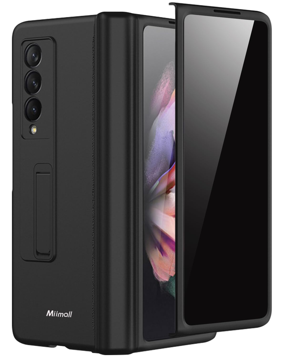Capa Miimall Para Samsung Galaxy Z Fold 3 Com Tela De Privacidade