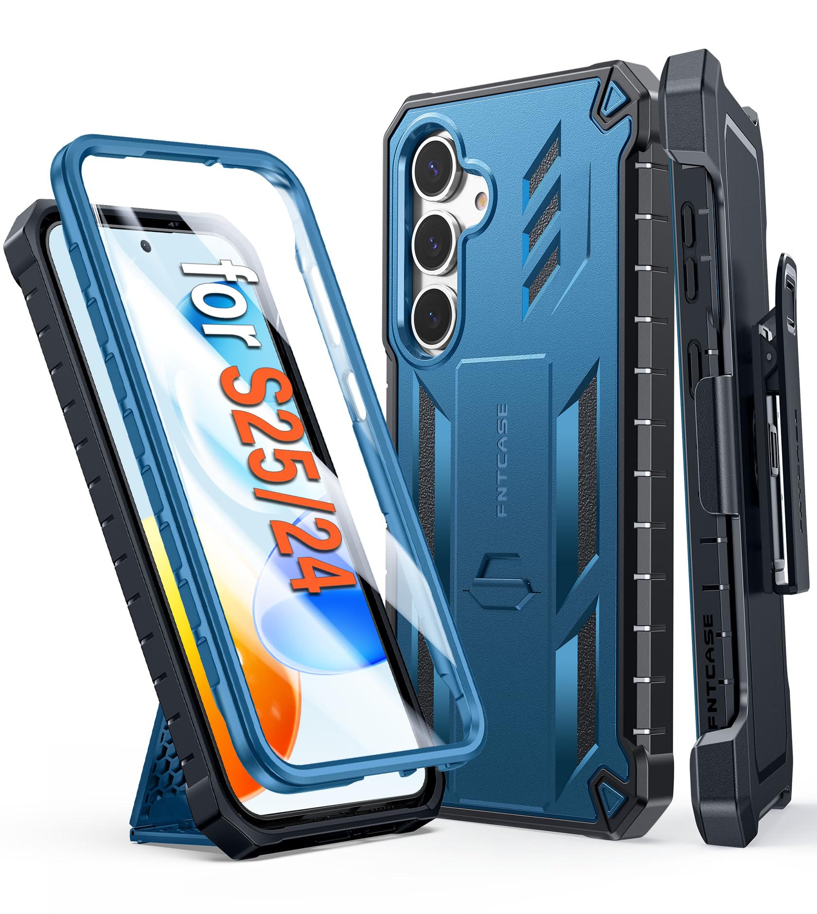 Capa De Telefone Fntcase Para Samsung Galaxy S25/s24 6.2" - Azul