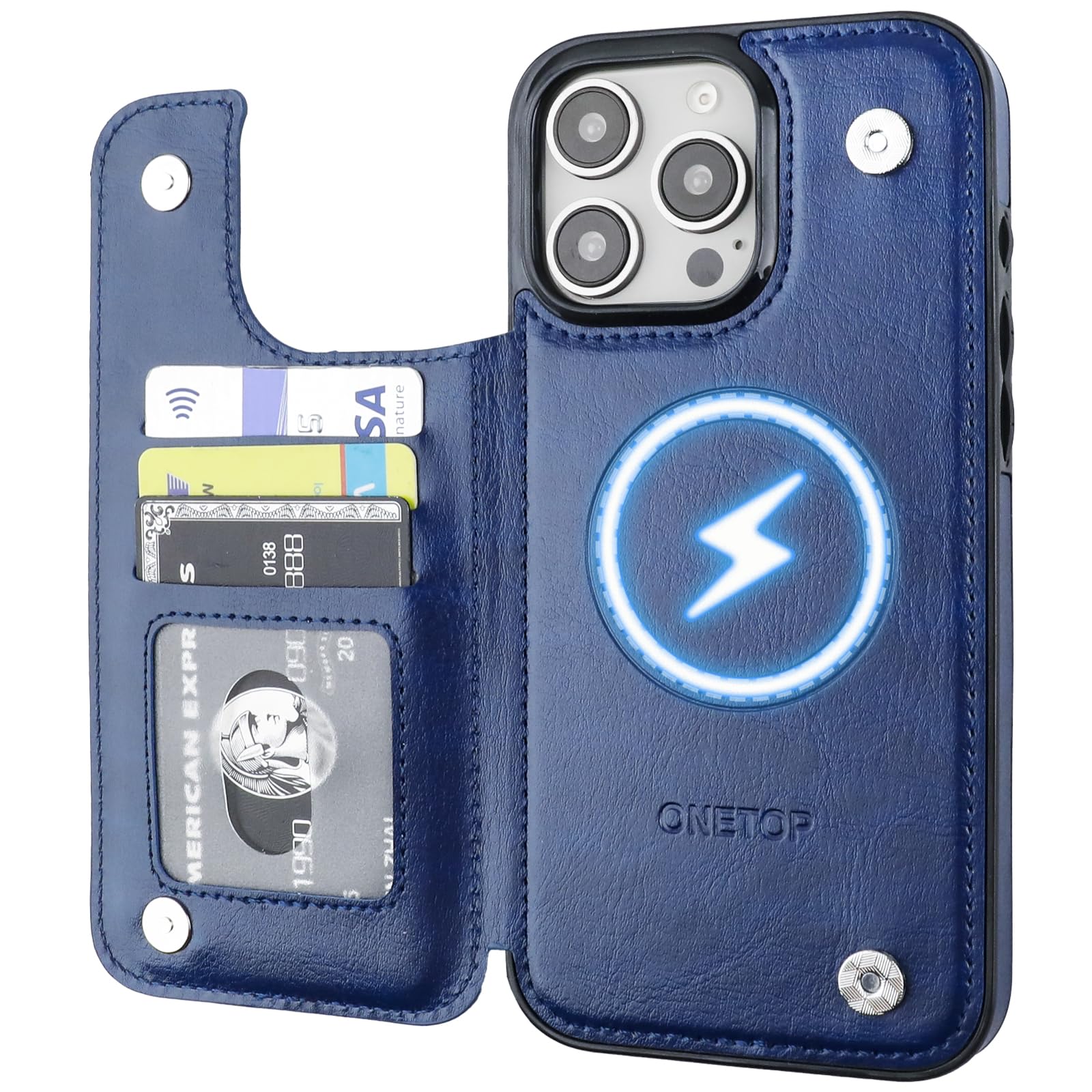 Capa Tipo Carteira Ot Onetop Compatível Com Magsafe Iphone 16 Pro Max