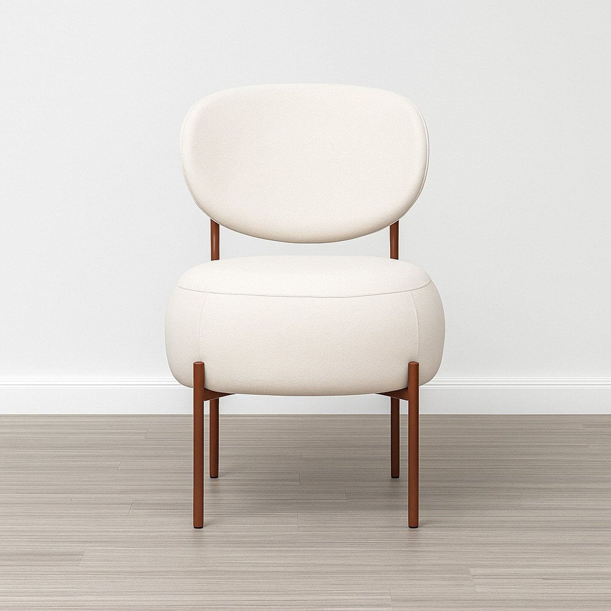 Poltrona Para Sala De Estar 86cm X 58cm Sheep Branco