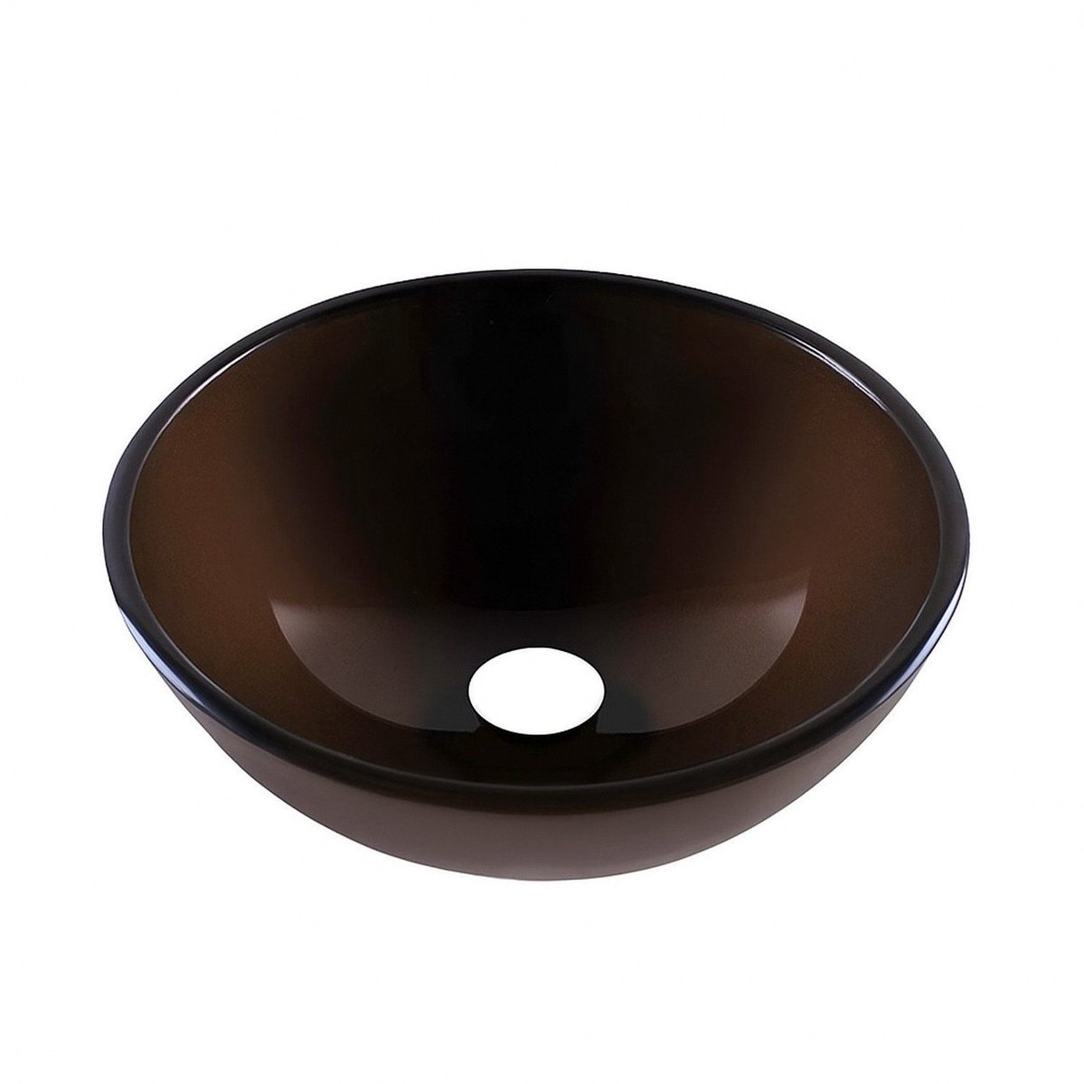 Cuba De Vidro 31cm Sem Válvula Jaspe Astra Marrom