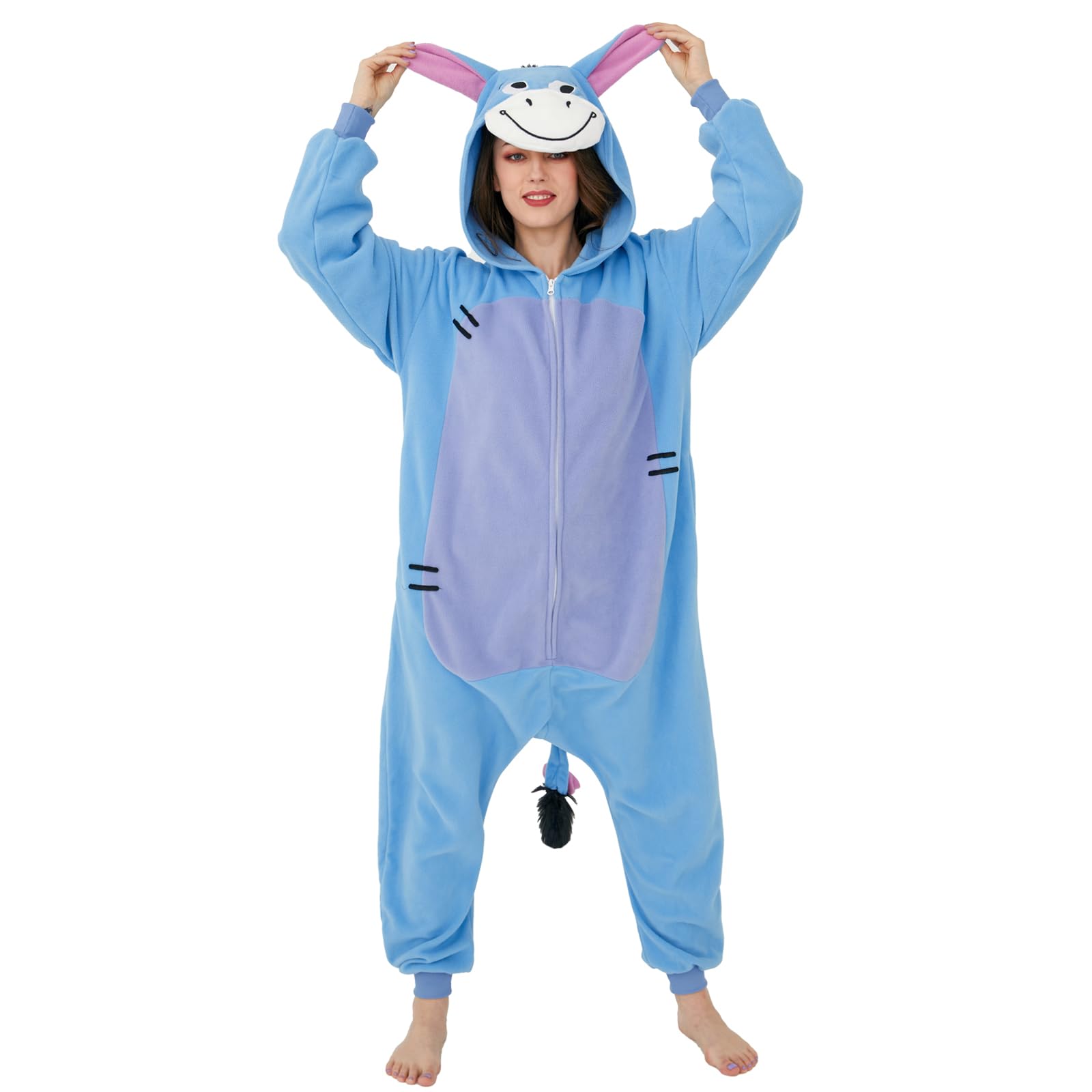 Pijama Veulent Para Adultos Unissex, Fantasia De Animal De Burro