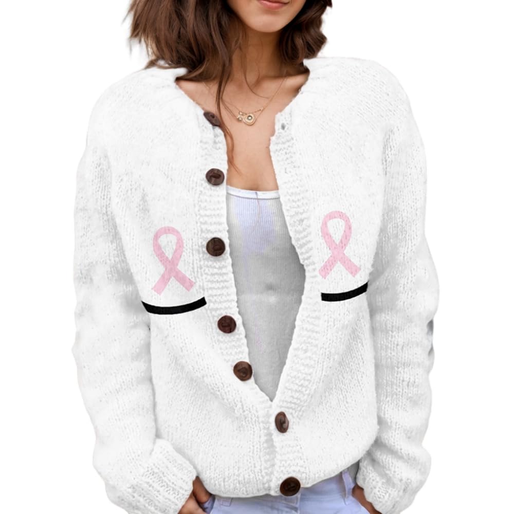 Suéter De Malha Feminino Akivide Com Estampa Floral De Outono