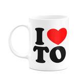 Caneca I Love To - Tocantins - 325ml - Branca