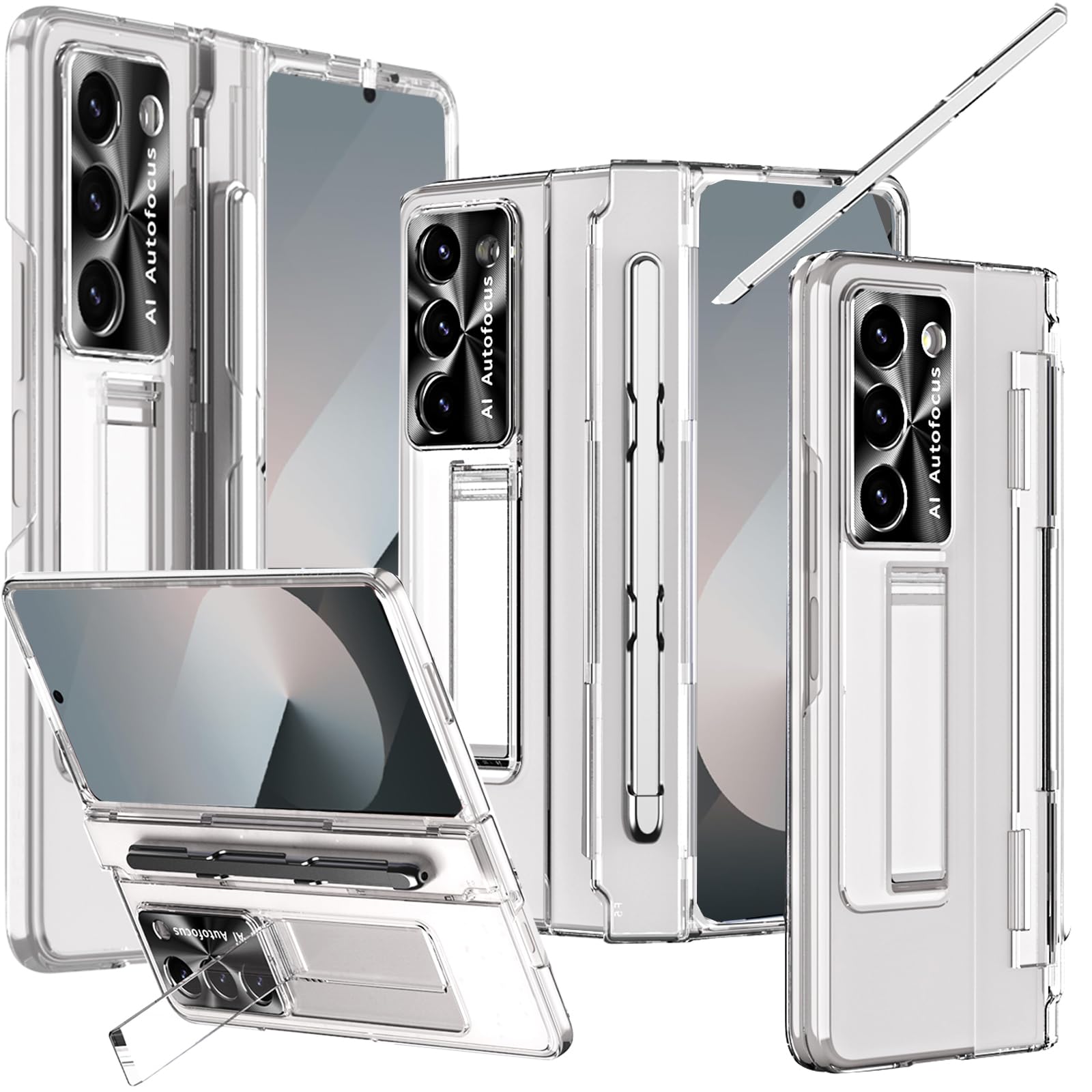 Capa De Telefone Ninki Para Samsung Galaxy Z Fold 7 Com Suporte Para Caneta S