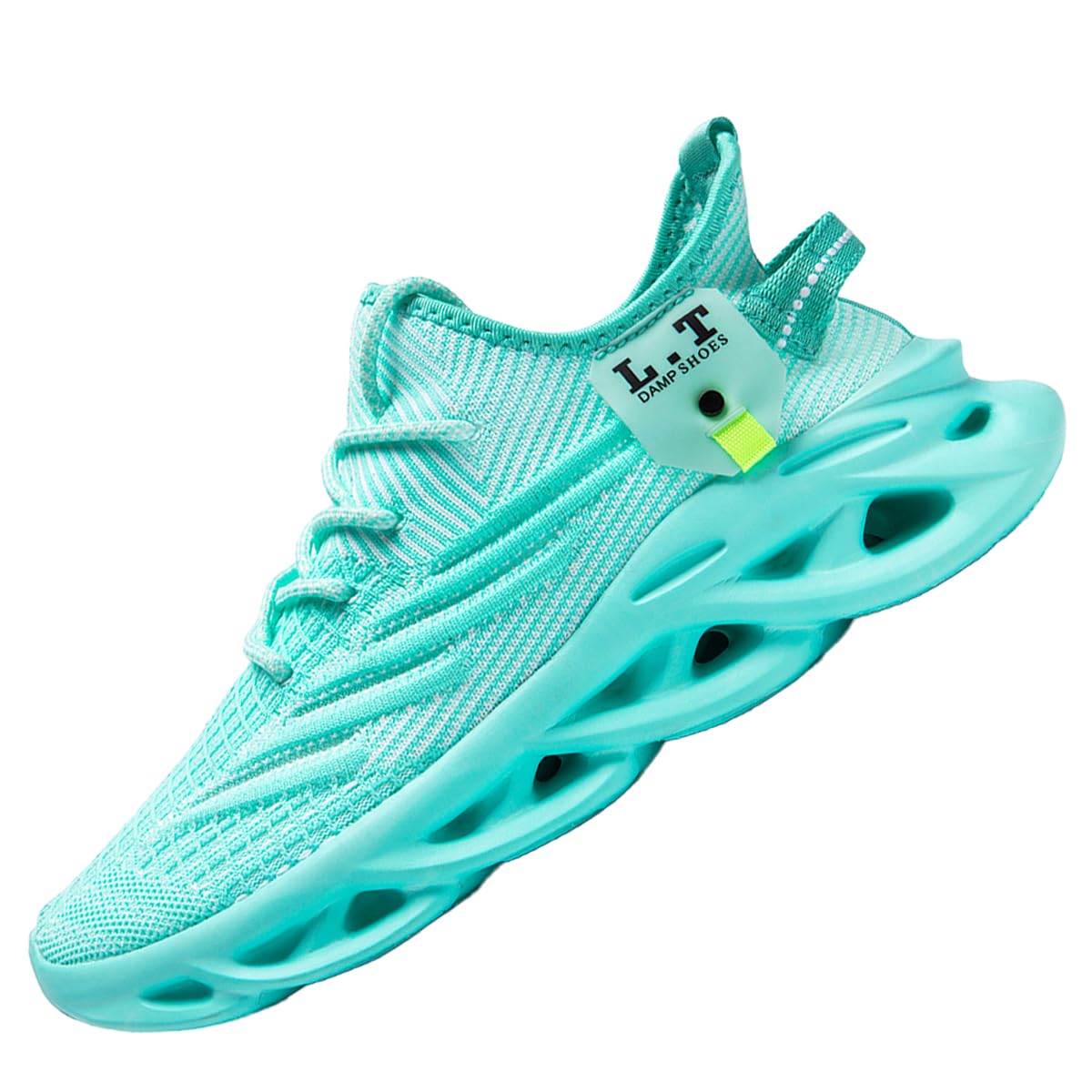 Tênis De Corrida Xkowuo Para Homens Verde Claro Tamanho 12