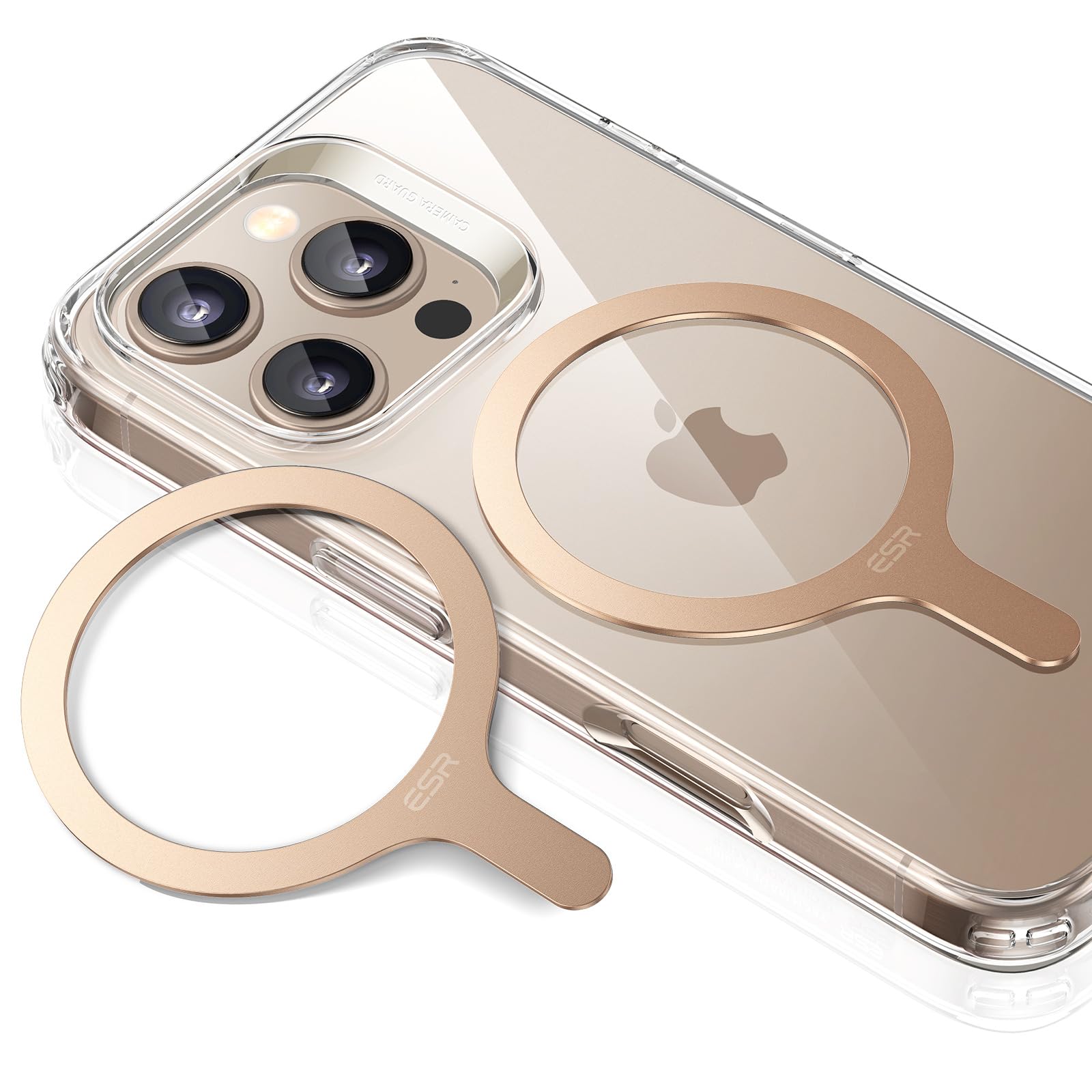 Esr Para Magsafe Sticker 360, Magsafe Ring Magnet (halolock), Pacote Com 2 Anéis Magnéticos, Kit De Conversão De Carregador Magnético Universal S