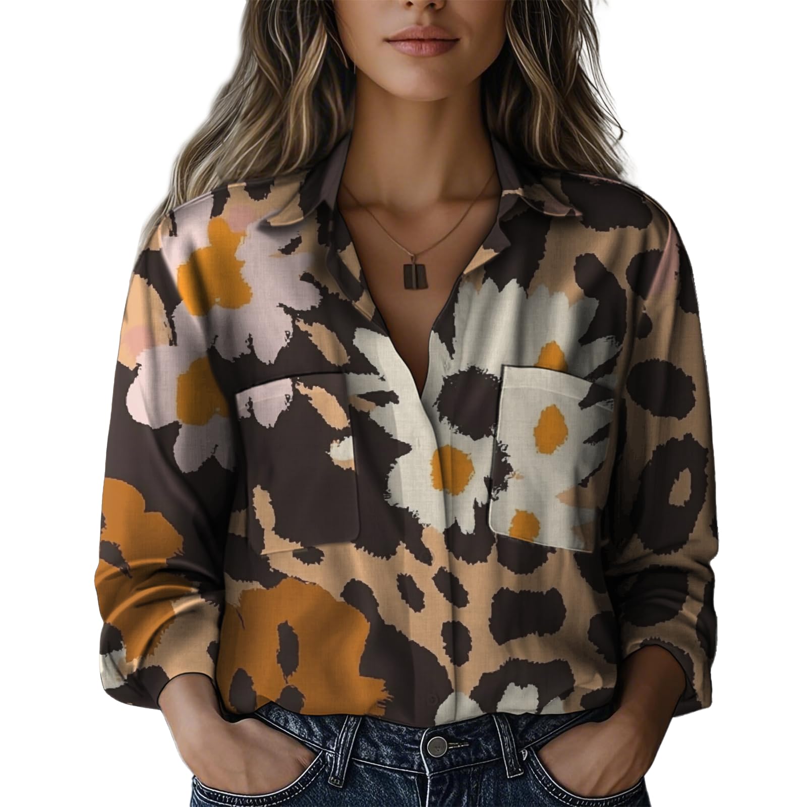 Blusa Domirica Summer Hawaiian Beach Com Estampa Floral Feminina