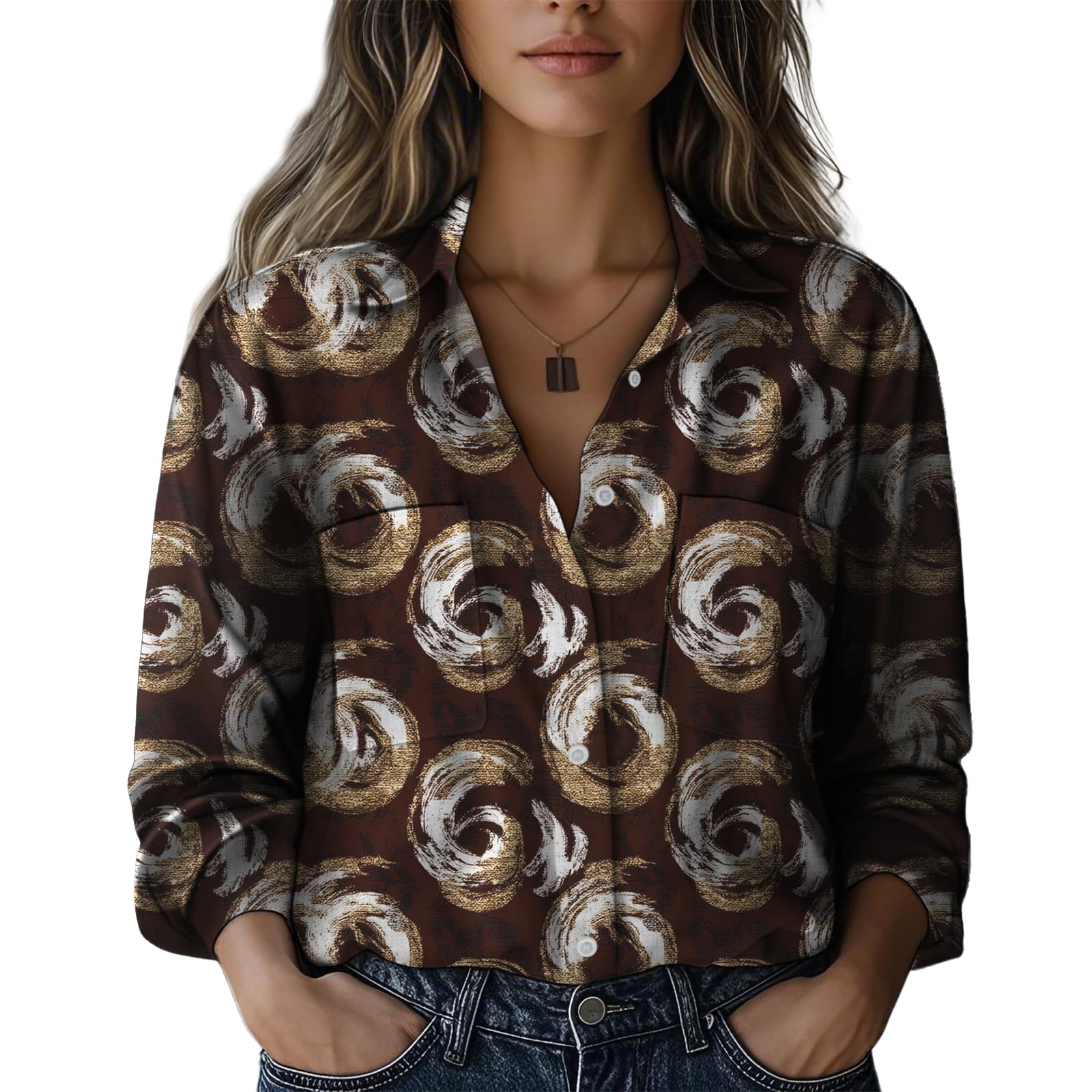 Blusa Domirica Summer Hawaiian Beach Feminina 2025 Com Decote Em V