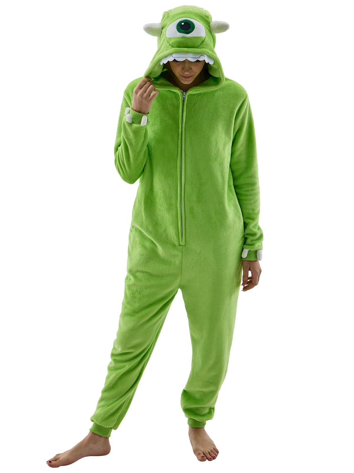 Pijama Veulent Para Adultos Unissex Para Animais De Cosplay Mike Wazowski