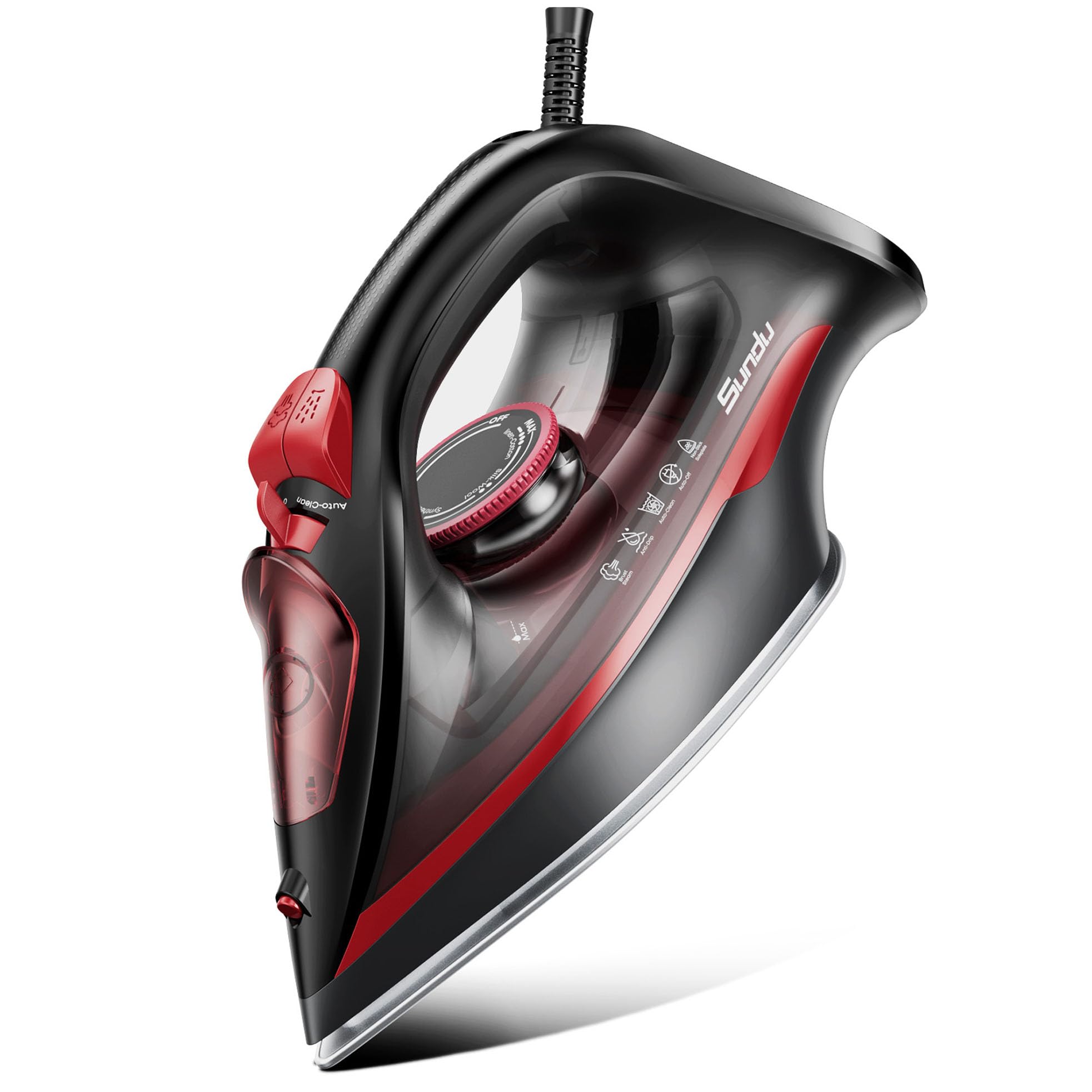 Ferro A Vapor Sundu 1500w, Base De Cerâmica Antiaderente 350ml