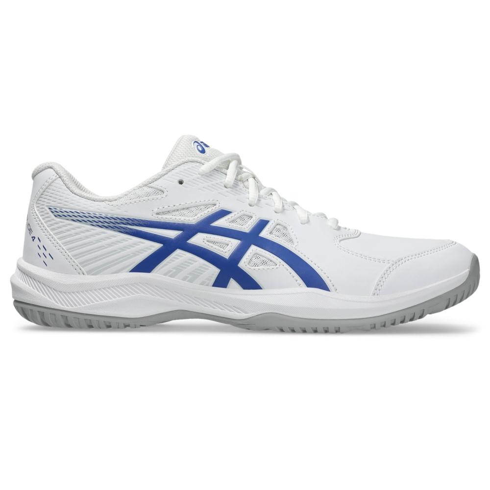 Tenis Asics Court Slide 4 Branco/azul 039