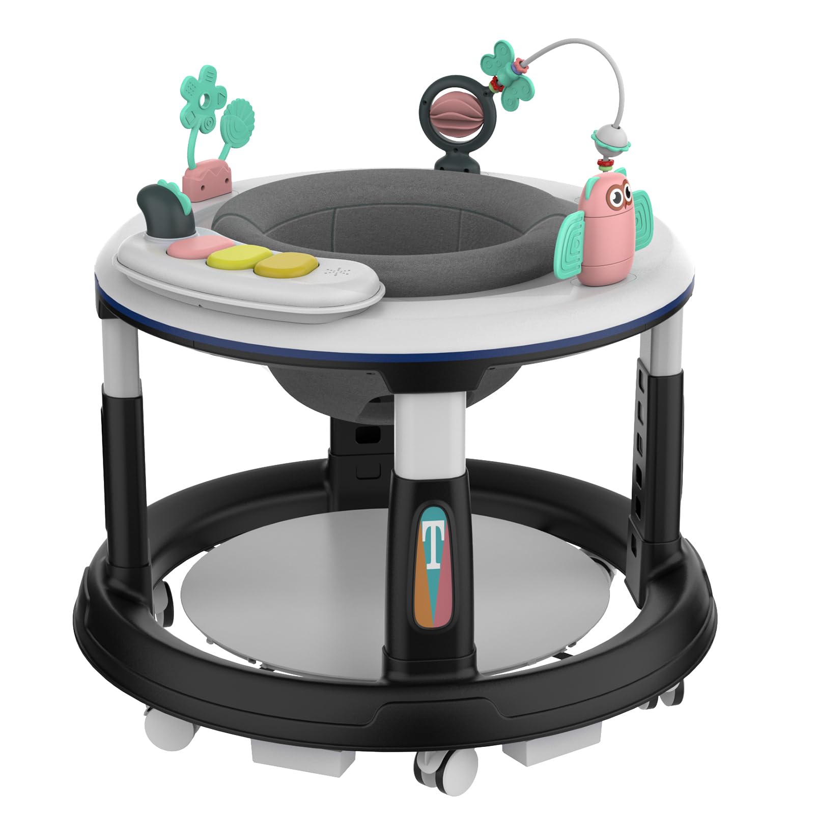 Assento Giratório Baby Walker Jiesense 5 Com Alturas Ajustáveis Em 360°