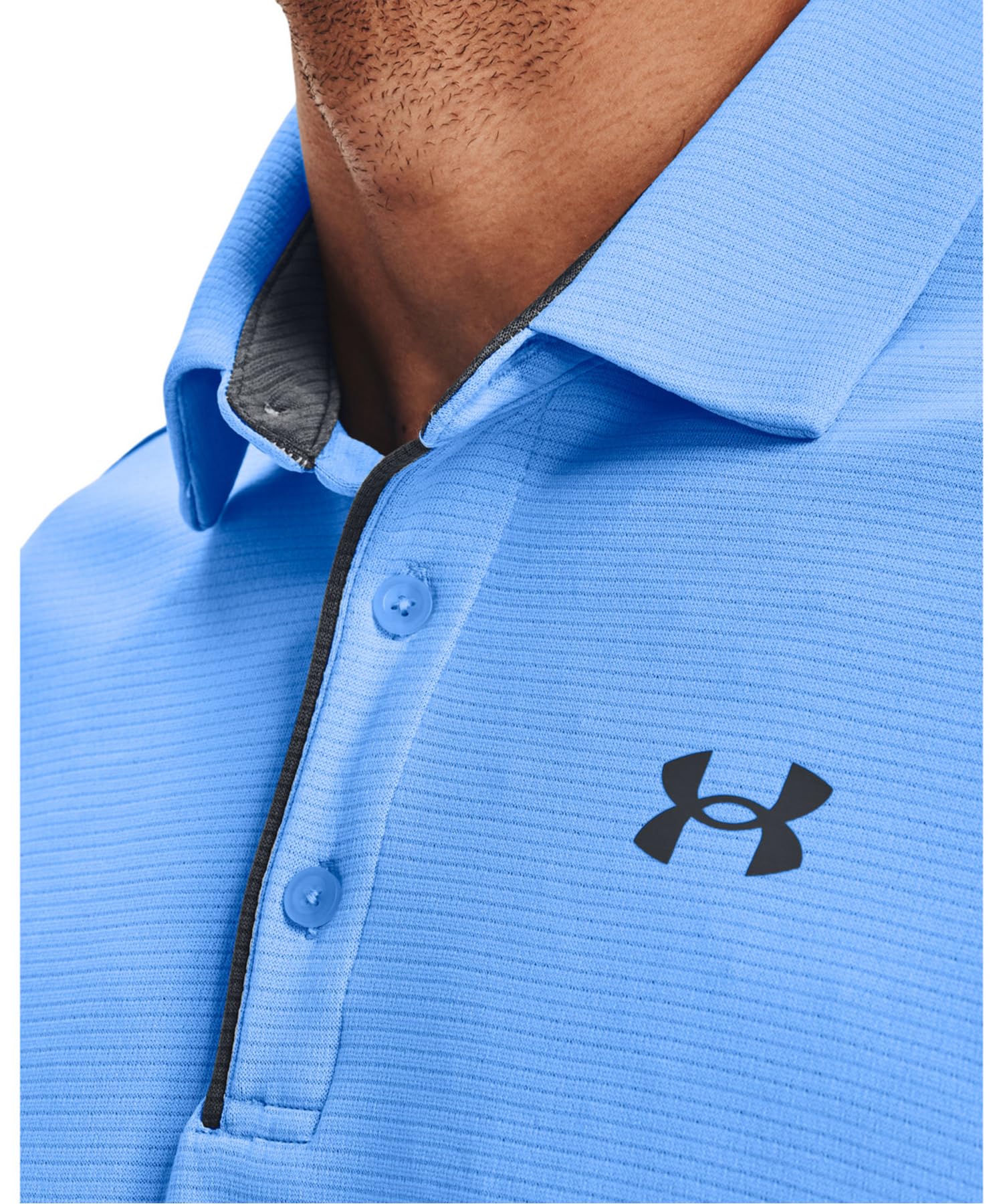Camisa Polo De Golfe Under Armour Tech Para Homens Carolina Blue