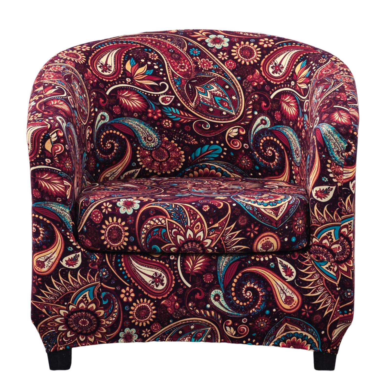 Cadeira Slipcover Crfatop Club Com Capa De Almofada Jacquard, 2 Peças