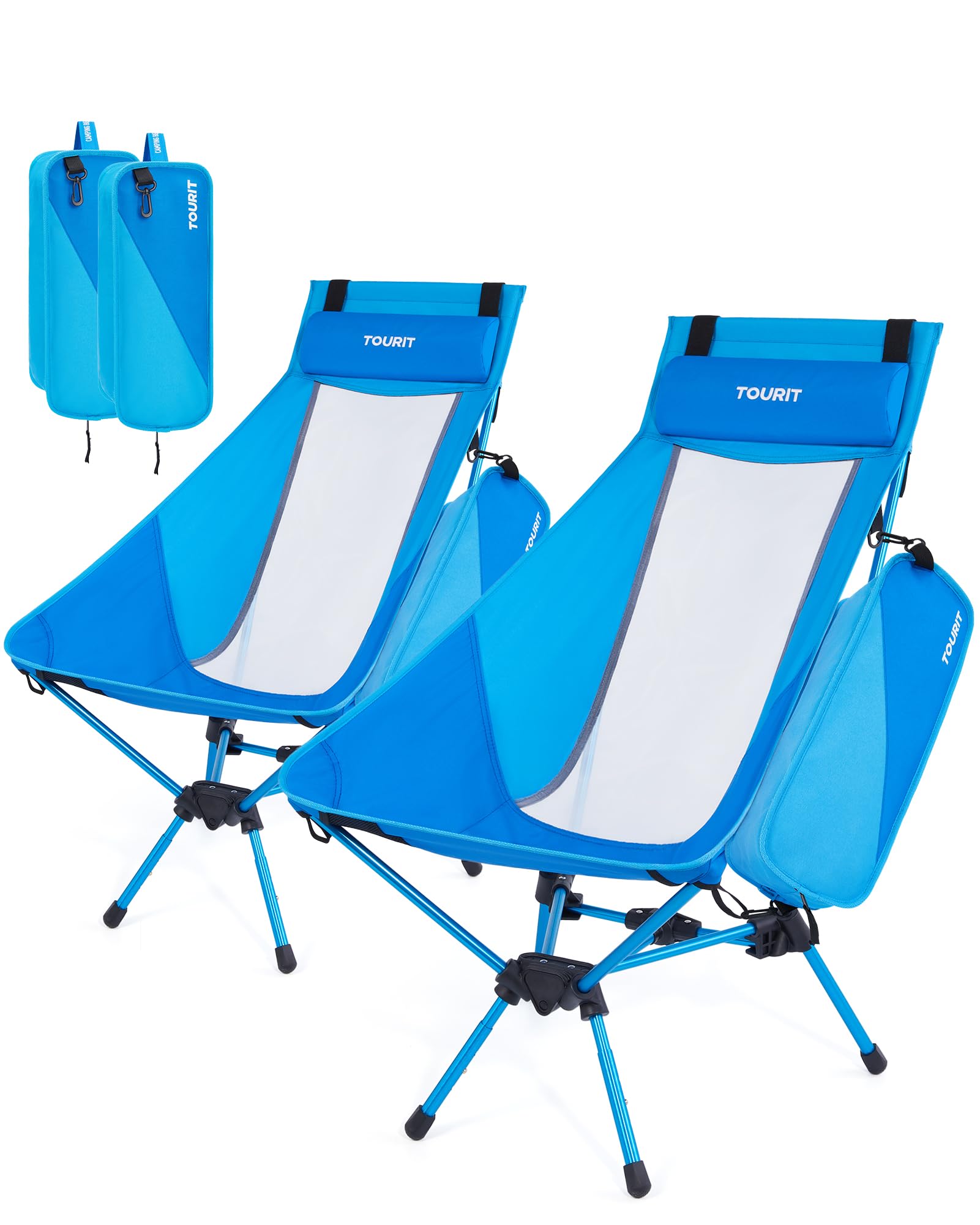 Mochila De Acampamento Tourit Portátil Dobrável Com Suporte De Cabeça