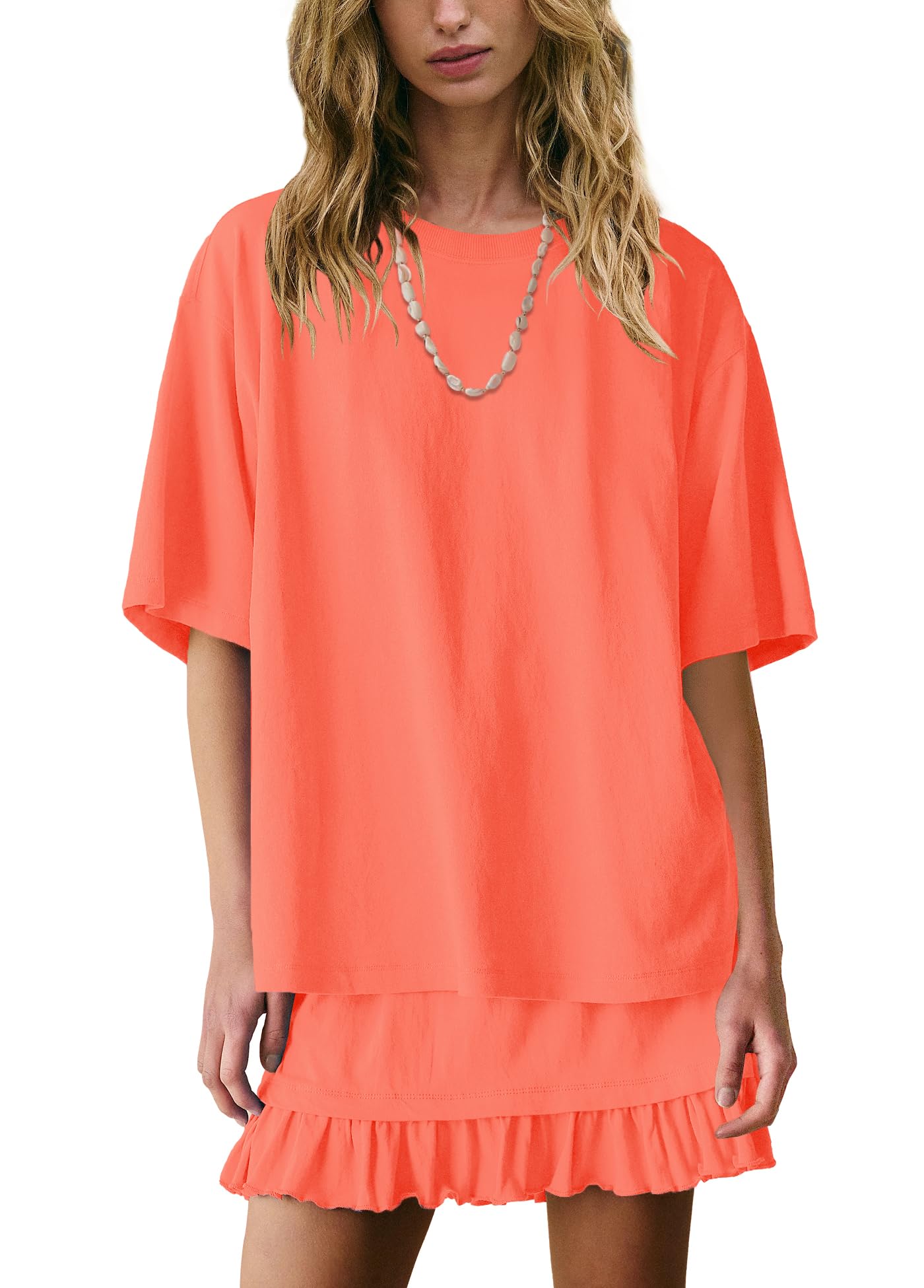 Conjunto De Saia De Duas Peças Panadila Women Casual Laranja (l)