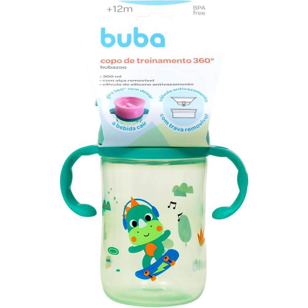 Copo De Treinamento 360 Bubazoo Dino 300ml Buba
