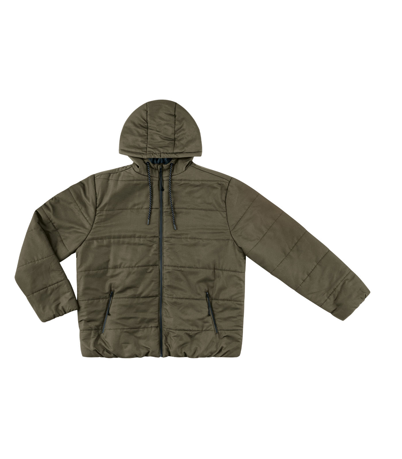 Jaqueta Com Capuz Plus Size Diametro Verde Plus G1