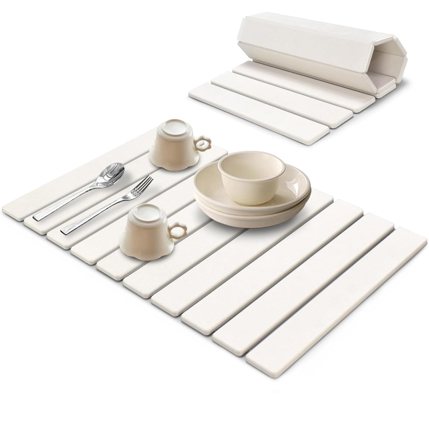 Tapete De Secagem De Pratos De Pedra Lonsta Extra Large 28x16cm Diatomite