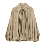 Jaqueta Feminina Xunger Puffed Bomber, Tamanho Grande, Cáqui, Tamanho M