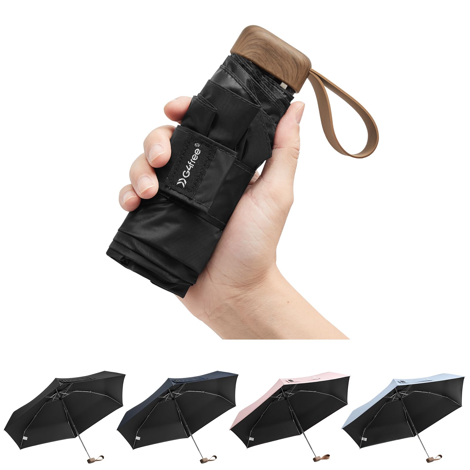Guarda-chuva De Viagem G4free Mini Folding Upf 50+ Com Proteção Uv
