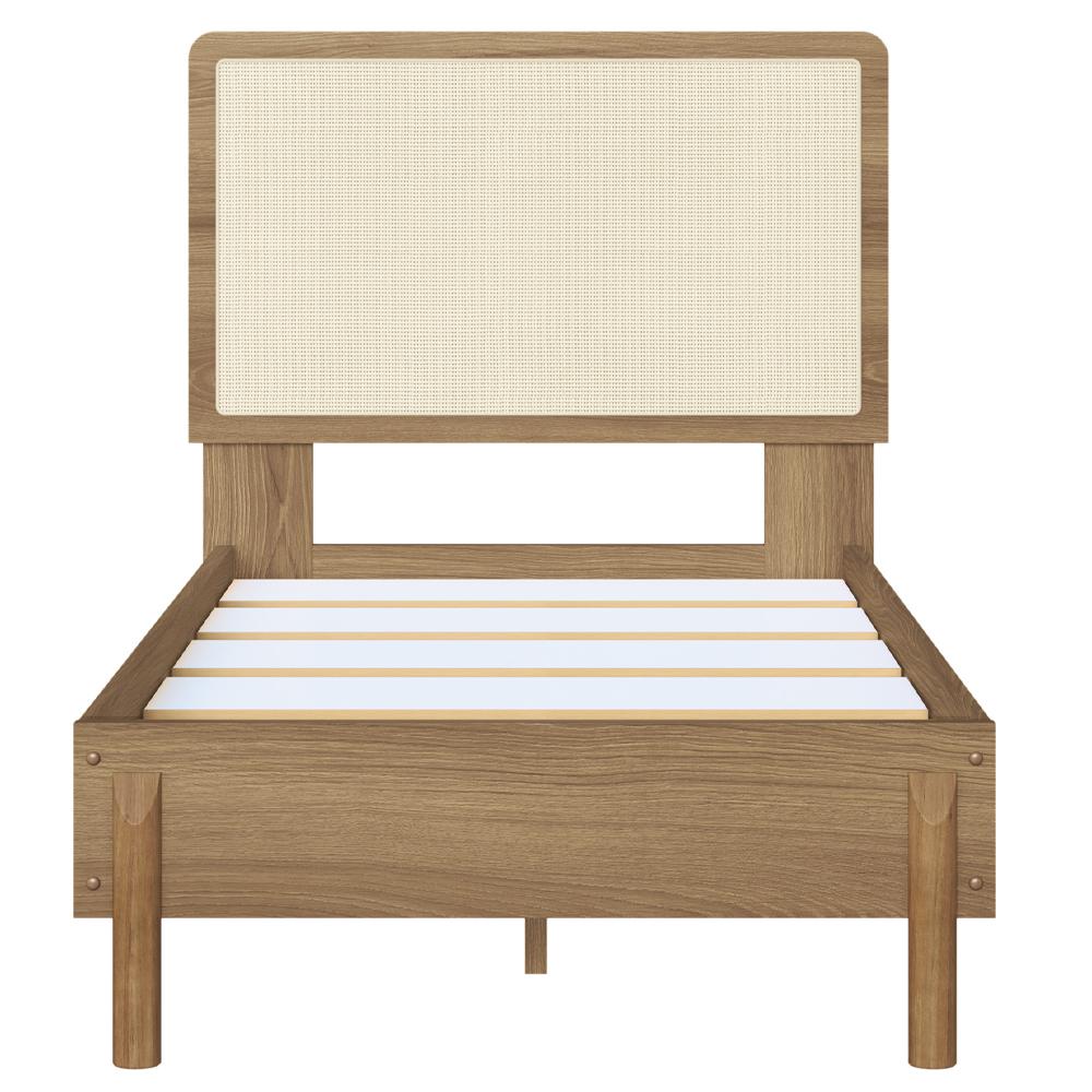 Cama Solteiro Palhinha Oslo 27058 Pes Madeira 102 Cm Hanover Artesano