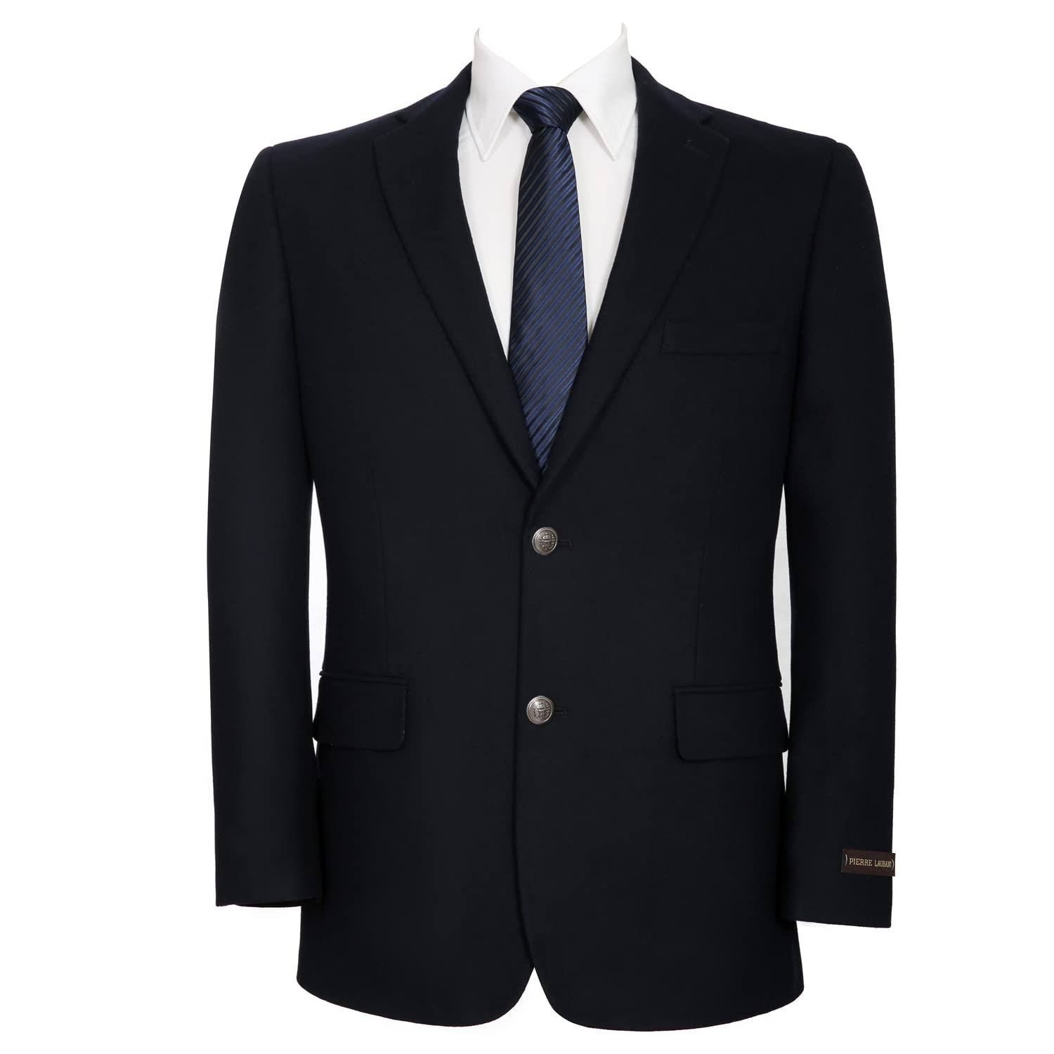 Blazer, Casaco Esportivo Amy Zhu, Mistura De Lã, Ajuste Clássico, Azul Marinho