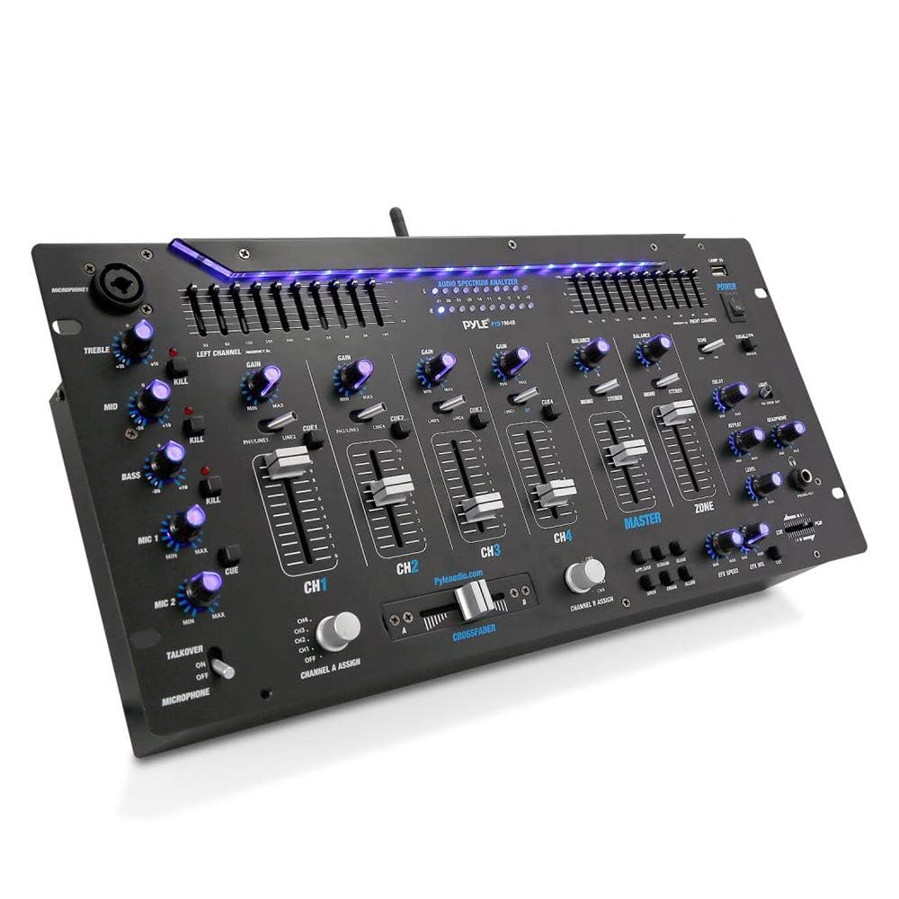 Mixer E Controlador De Dj De 6 Canais Pyle Pyd1964b.5 Com Bluetooth