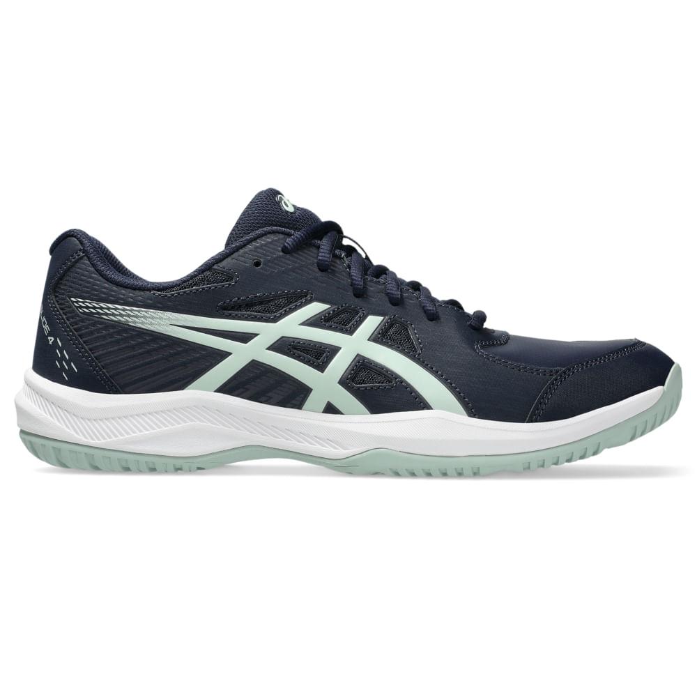 Tenis Asics Court Slide 4 Azul/verde 042
