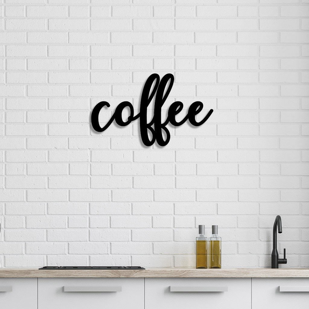 Letreiro de Parede em MDF Coffee