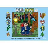 Bob Cute Capa Dura Azul - Livro Com Ilustrações Fofas Para Colorir E Relaxar