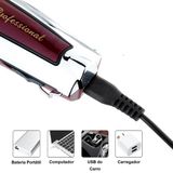 Cortador Leve E Preciso Kemei Para Barbearia