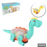 Dino Bate E Volta Com Movimento Luz Som Color