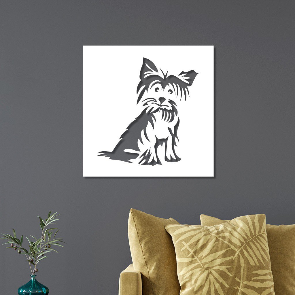 Quadro Individual Vazados em MDF Cachorro