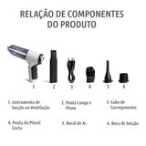 Potente Mini Aspirador Poeira Portátil Recarregável Carros