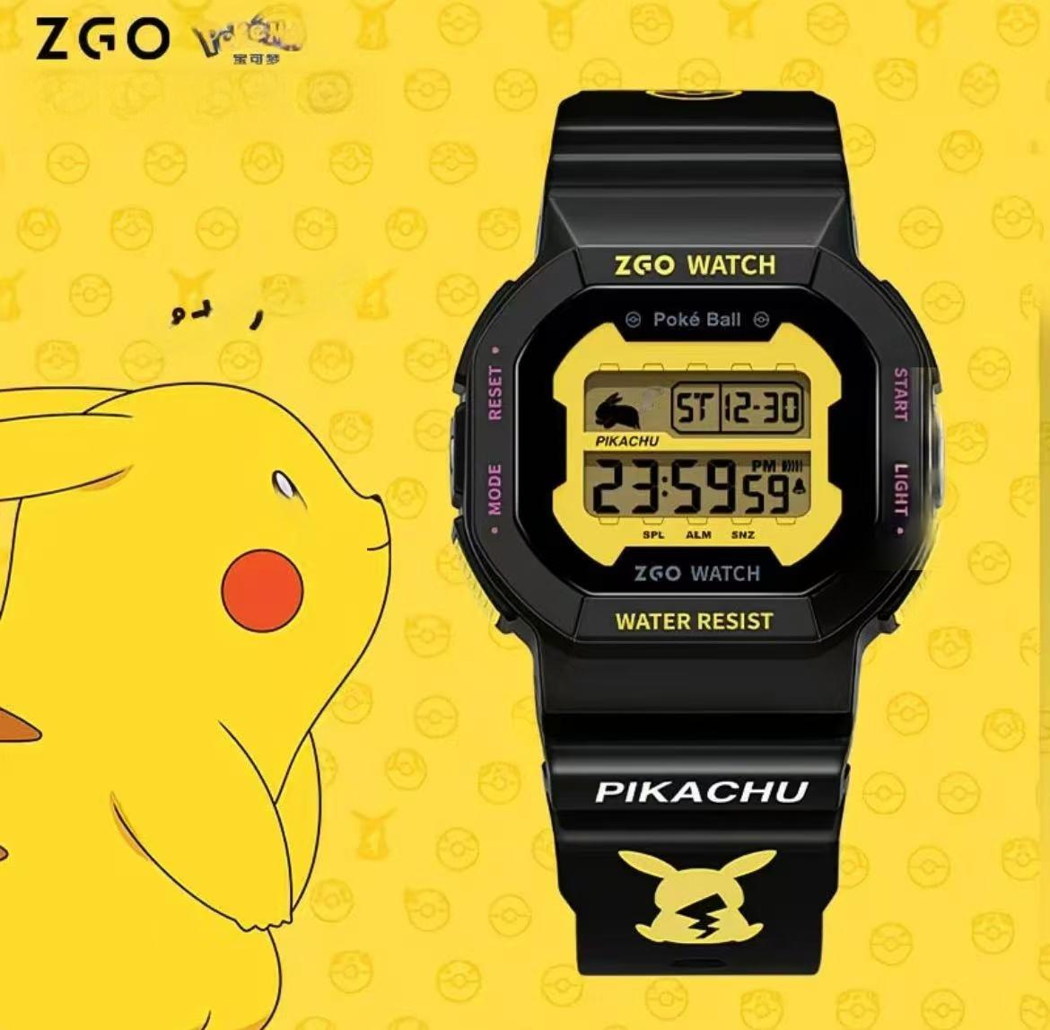 Relógio Pokémon Pikachu Sports Chronograph Para Homens À Prova D'água