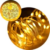 Pisca Cordão De Natal 200 Lâmpadas Leds Amarelo 20m 110-220v