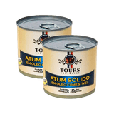 Kit 2x: Atum Sólido Em Óleo Tours 255g