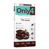 Chocolate 70% Cacau Sem Lactose Vegano Only4 70g