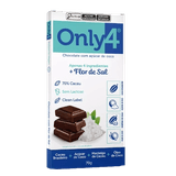 Chocolate 70% Cacau Com Flor De Sal Sem Lactose Vegano Only4 70g