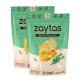 Kit 2x: Biscoito Zaytas Alecrim/flor Sal S/glúten Zaya 80g