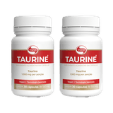 Kit 2x: Taurine 100% L-taurina 550mg Vitafor 30 Cápsulas