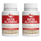 Kit 2x: Beta Alanina 500mg Vitafor 120 Cápsulas